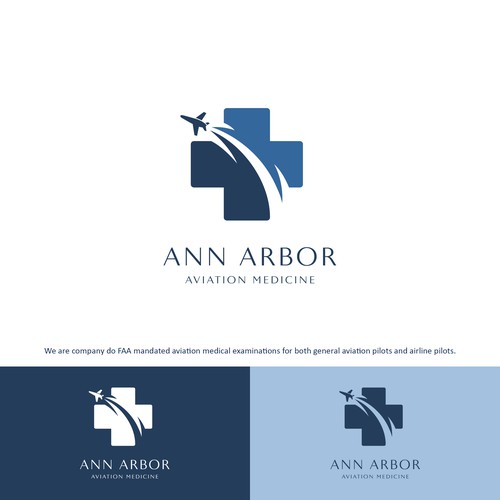 Design a logo for a aviation medicine practice for pilots in Ann Arbor