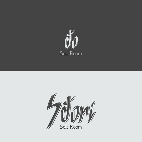 Satori salt room concept logo design