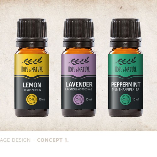 Hope & Nature label design