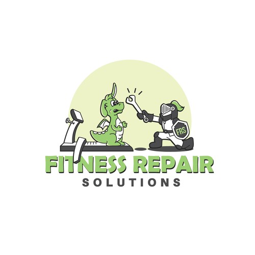 Illustrated Logo for Fitness Repair Solutions