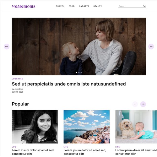 Blog website for women