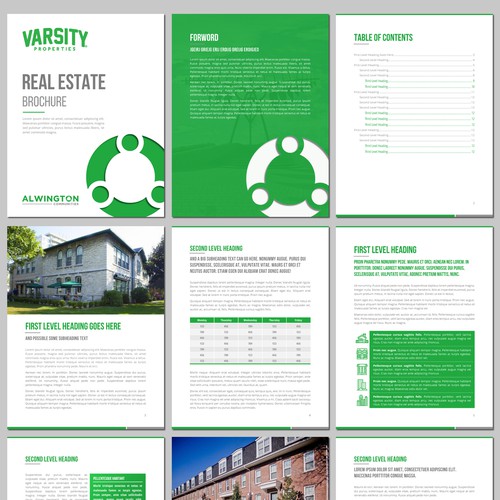 A Report Template for a Real Estate Company