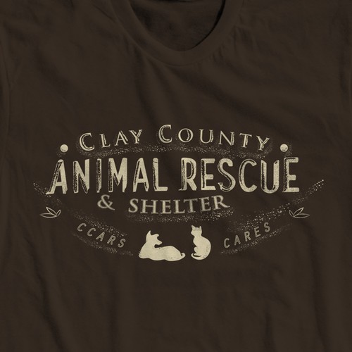 Retro T-shirt for a compassionate animal shelter