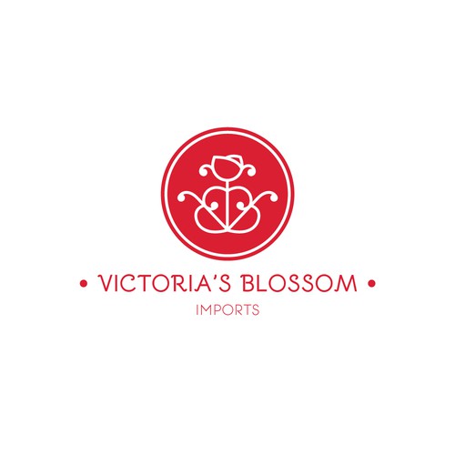 Logo concept for a flower distribution company