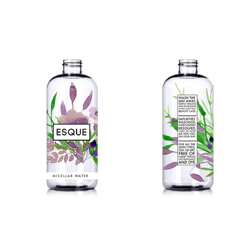 Fresh, sophisticated, minimalistic label design needed for an AWESOME beauty brand: ESQUE