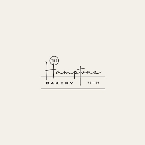 Minimal bakery logo 