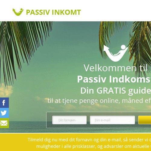 Paaiv Inkomt - Landing page