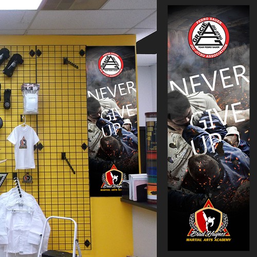 Help me create a visually appealing display for my Martial Arts Pro Shop!