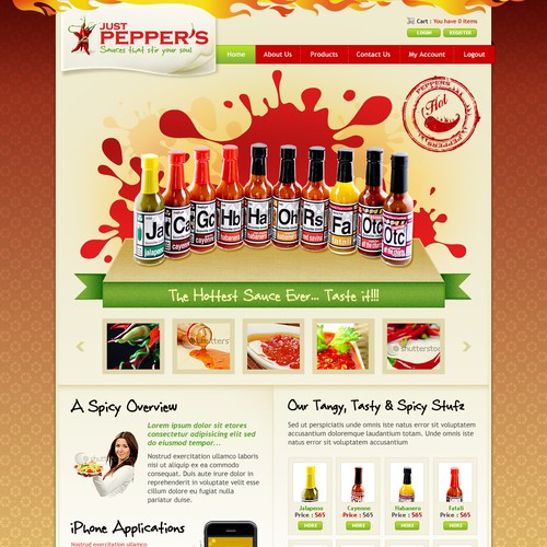 Just Peppers needs a new website design