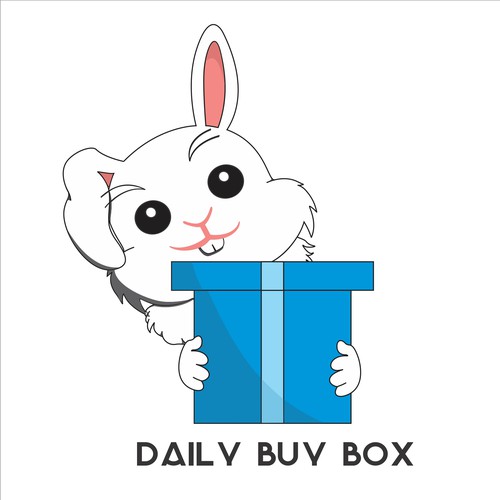 Bunny with a box logo for retail web site