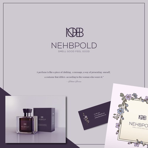 A unique lettering logo design for "NEHBPOLD"