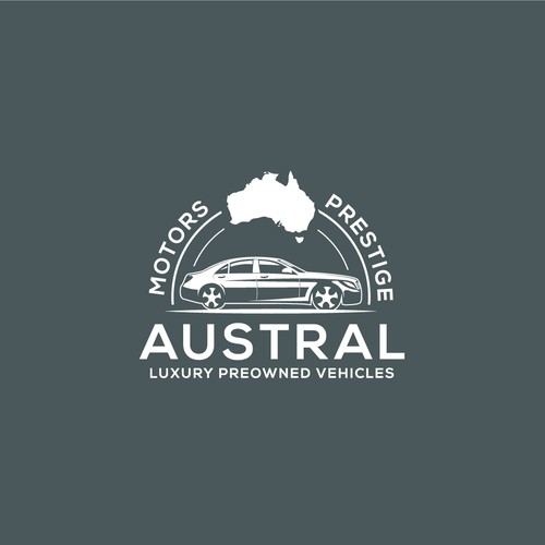 Great modern logo for luxury preowned auto saloon