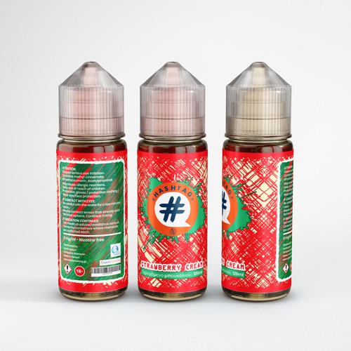 Vape Liquid label design