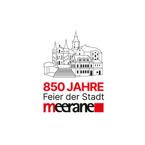 Logo for the 850th anniversary of the city of Meerane, Germany