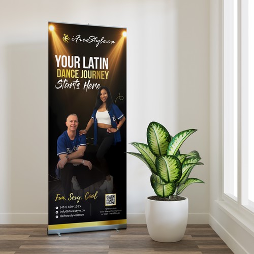 Dance School Roll Up Banner