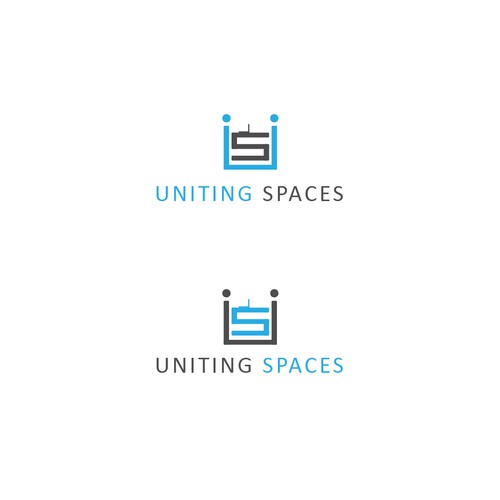 Minimal logo for a coworking company
