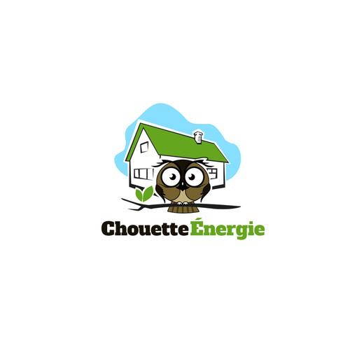 Concept logo for Chouette Energie (Owl Energy)