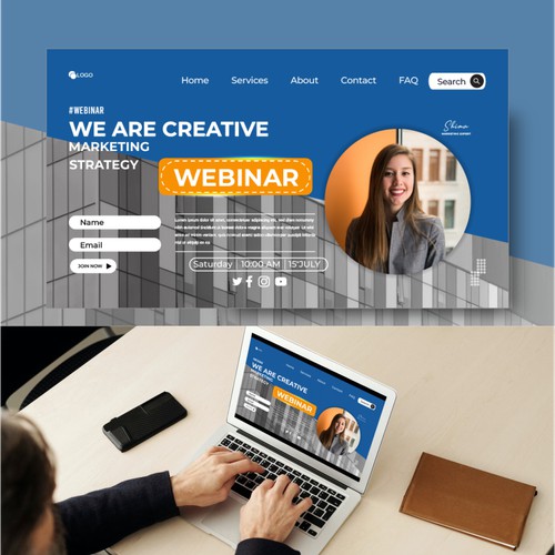 Landing Page Design for Business Theme
