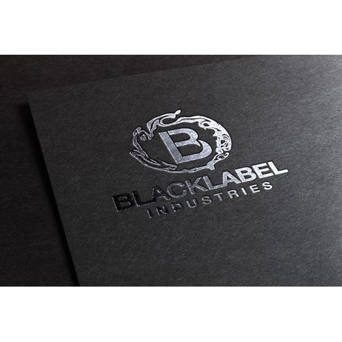 Create a distinctive, luxury brand for an automotive race car fabrication company Black Label IND