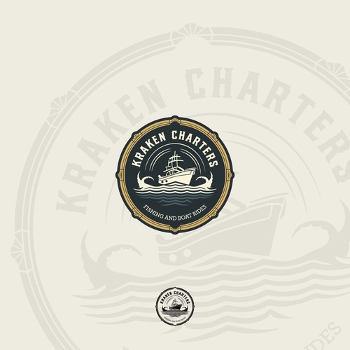 Logo for a boat chartering company