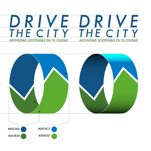 Logo para la marca DRIVETHECITY