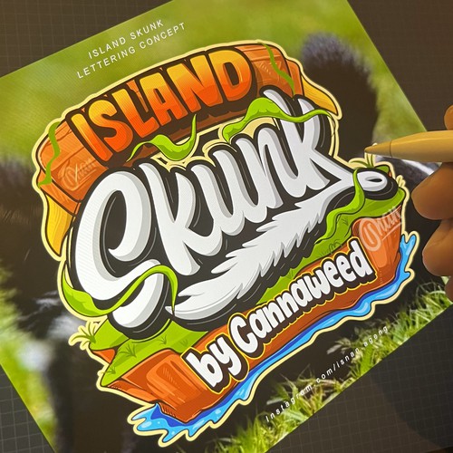 ISLAND SKUNK LETTERING