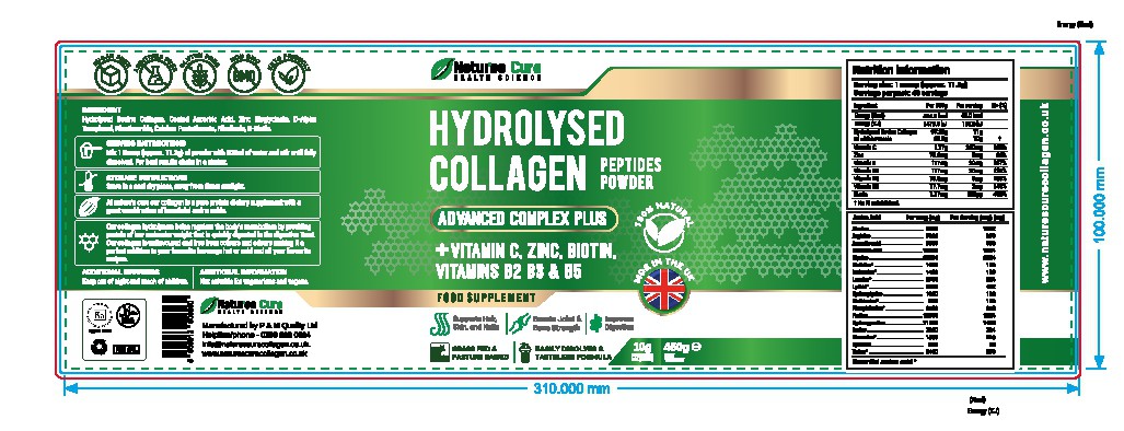 collagen powder label deisgn