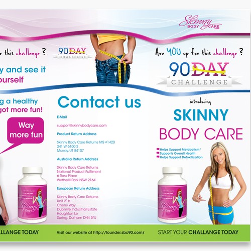 Help Skinny Body Care with a new brochure design