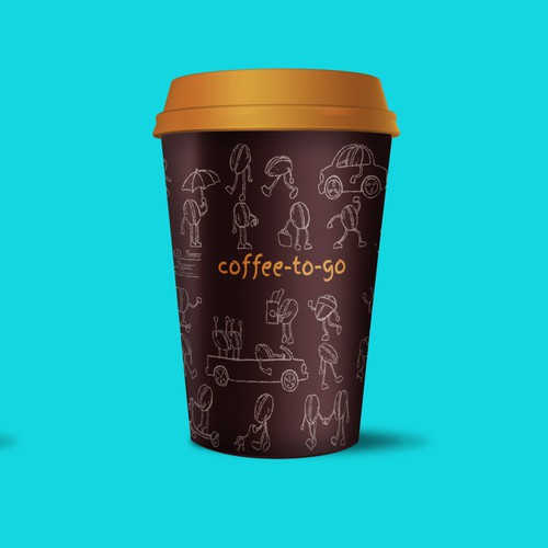 Playful design for coffee cup