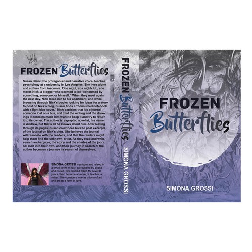 Book Cover Concept for "Frozen Butterflies"