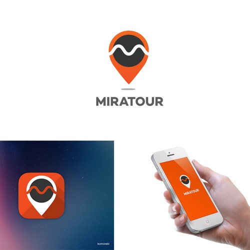 Create a logo for an innovative and disruptive TOURISTIC GUIDE app