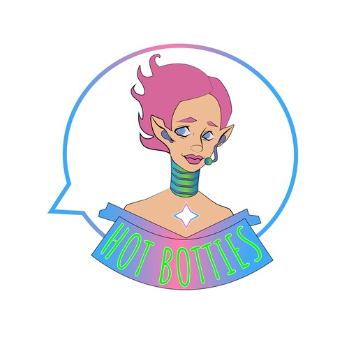 Logo robotic girl