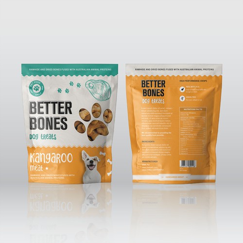 Better Bones Dog Treats Pouches