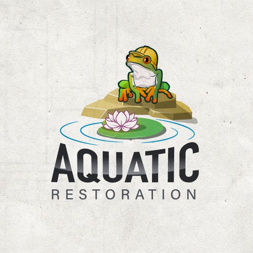 Professional but unique logo design for lake construction company