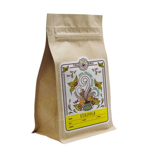 Label design for organic coffee