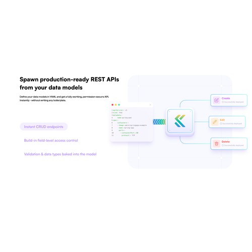 Modern SaaS Landing Page UI/UX - Developer & API Tool Illustration