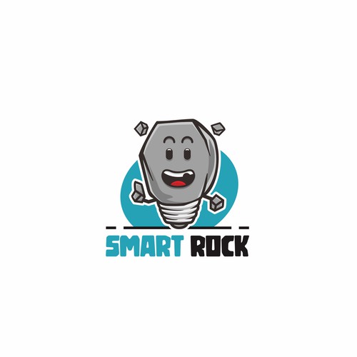 SMART ROCK Mascot logo