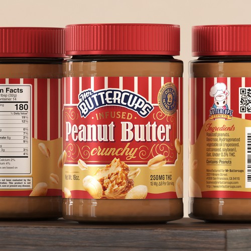 Infused Peanut Butter | Label design
