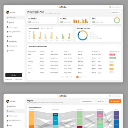 Financial Web App