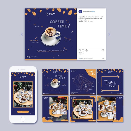 Social Media Template for Coffee Shop