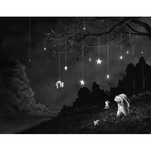 Illustration for Rabbit Holes book