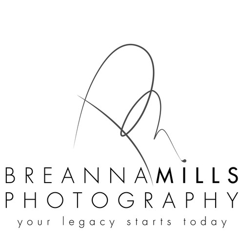 Breanna Mills Photography- Beautiful logo for a full-service photography studio