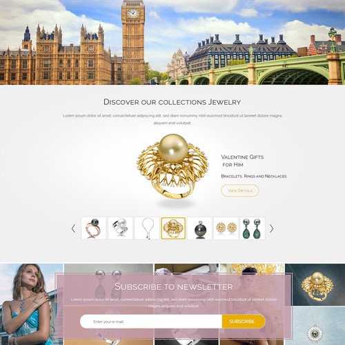 Creating Web Page for Maximilian Jewellery Website!