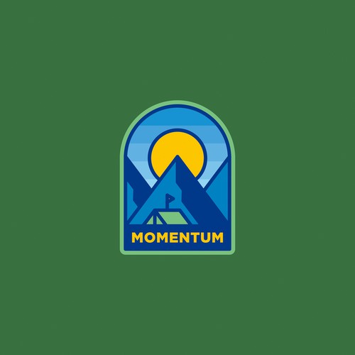 Badge logo design for an outdoor activity brand