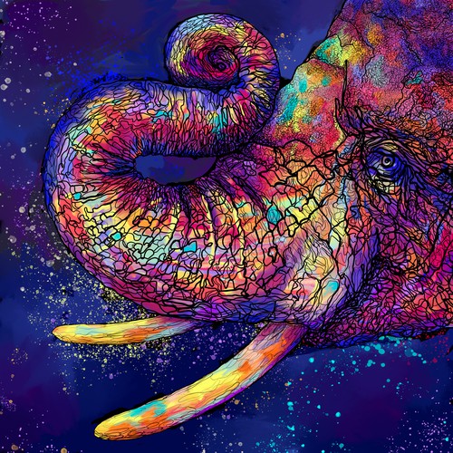 baby elephant illustration