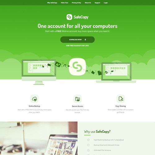 Website Design for SafeCopy