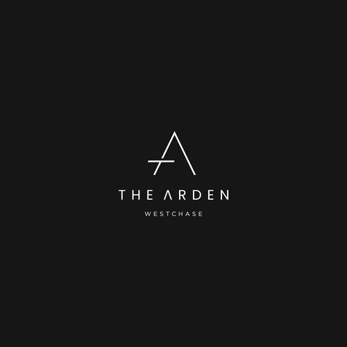 Simple Lettermark TA logo concept for The Arden.