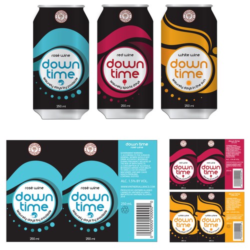 Canned Wine Label Designs