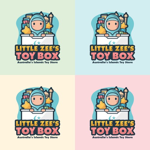 Playful logo for Islamic toy store