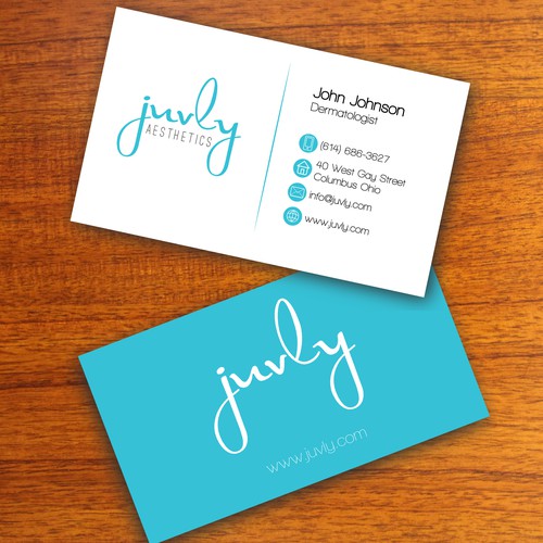 Juvly Aesthetics Business Card